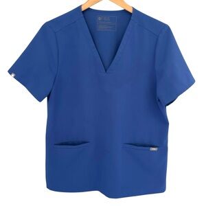 Figs Casma Scrub Top in Blue Size Large